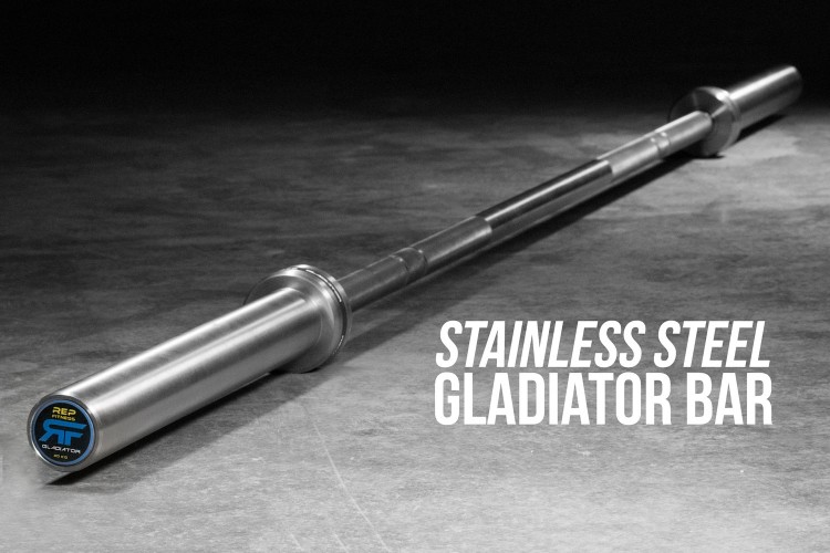 Rep Fitness Gladiator Olympic Bearing Bar Review Garage Gym Reviews