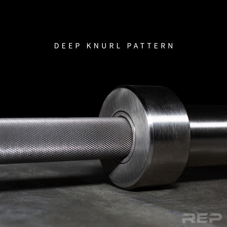 REP Deep Knurl Power Bar EX