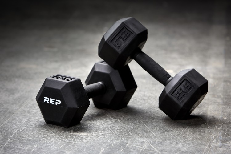 REP Rubber Grip Hex Dumbbells