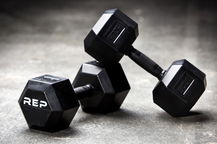 REP Rubber Grip Hex Dumbbells