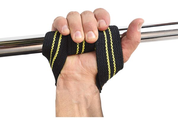 GASP -Leather lifting straps that offer extra support for heavy lifts.