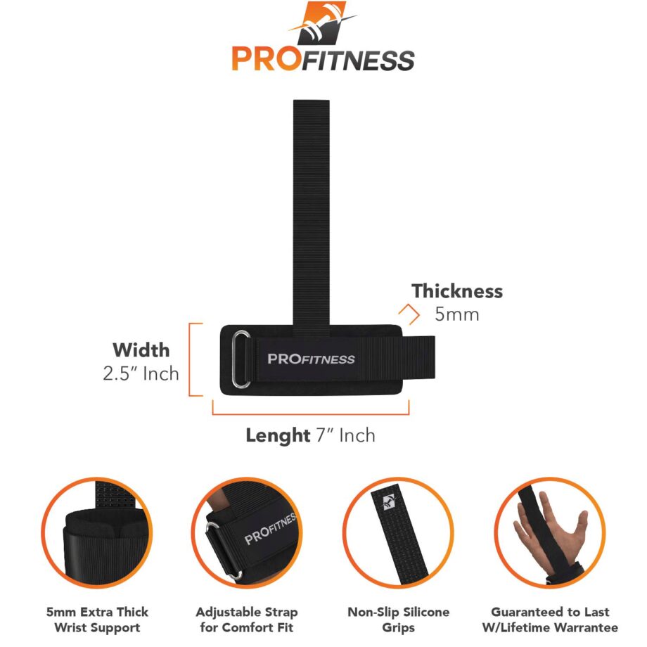 ProFitness Weight Lifting Straps