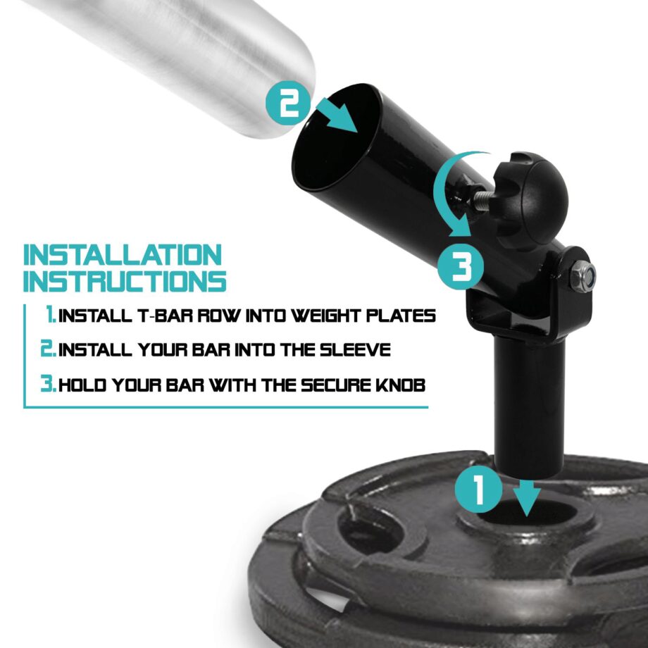 A2ZCARE T-Bar Row Plate Post Insert