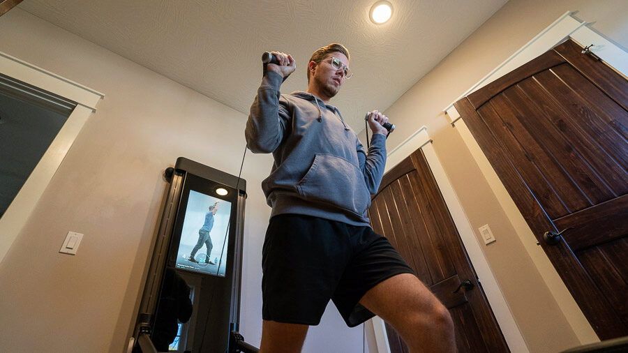 Tonal Smart Home Gym presses