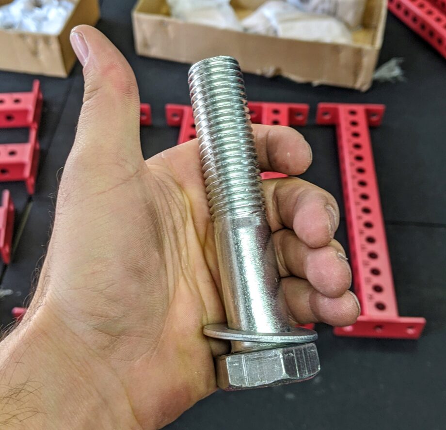 The hardware used on the REP Fitness PR-5000 Power Rack