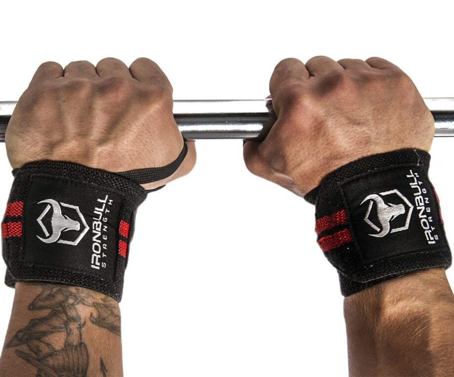 Iron Bull Strength Wrist and Lifting Straps Combo