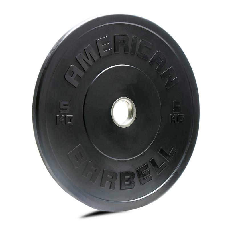 American Barbell Black KG Sport Bumper Plates