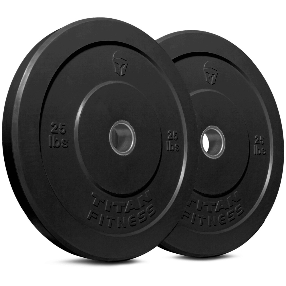 Titan Fitness Economy Black Bumper Plates