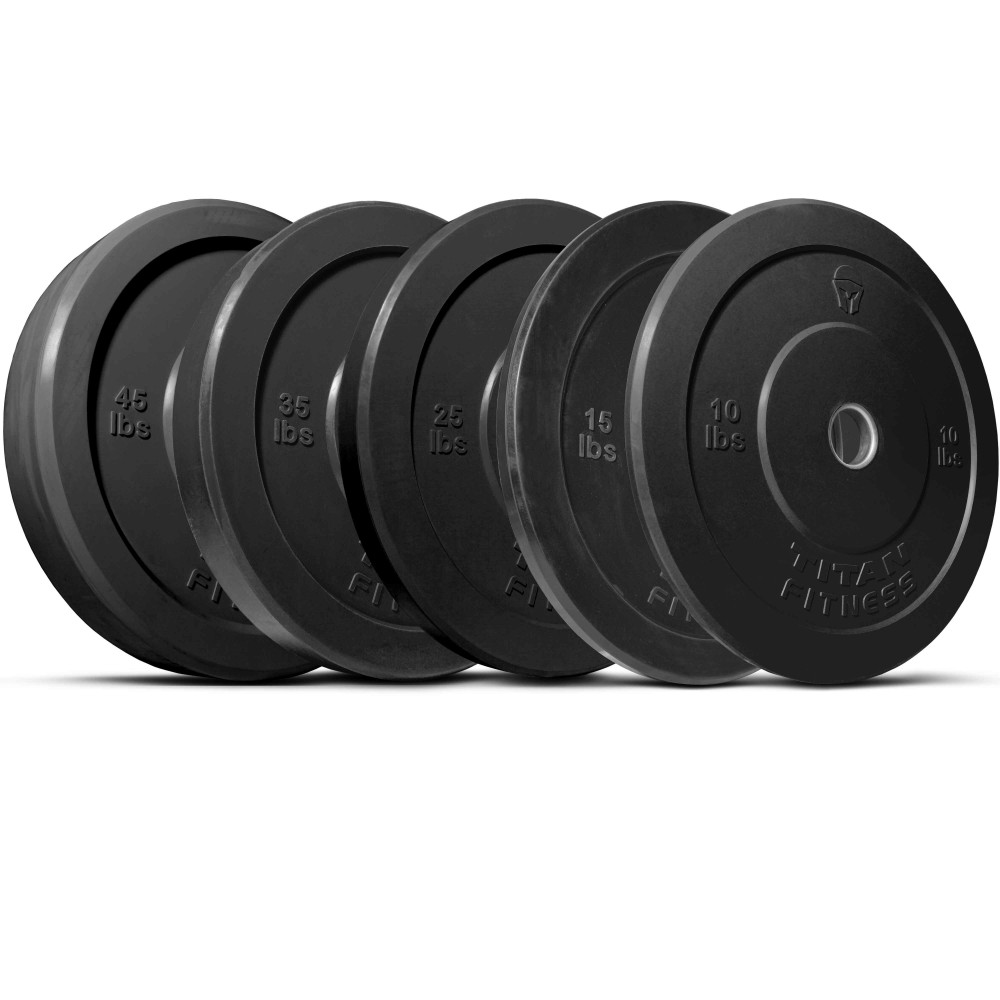 Titan Fitness Economy Black Bumper Plates