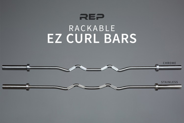 REP Rackable EZ Curl Barbell