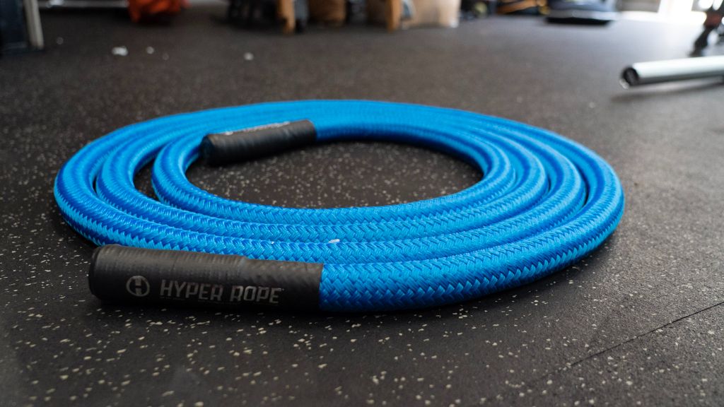 Hyperwear - Hyper Rope Flexible Metal Core Short Battle Rope - Blue