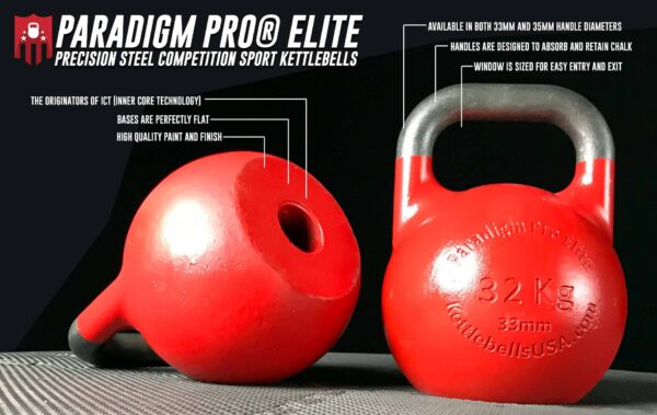 Paradigm Pro® Elite 33mm Handle Precision Competition Kettlebell