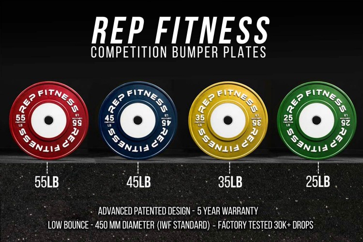 REP Competiton LB Bumper Plates