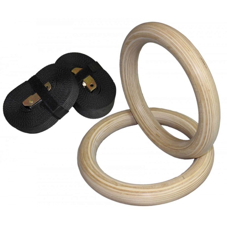 Titan 32mm Wood Olympic Gymnastic Rings