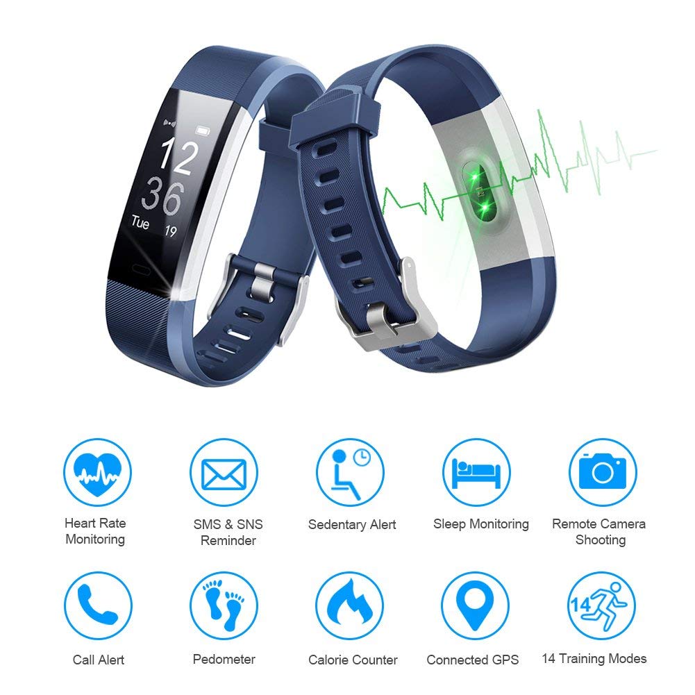 LETSCOM ID115Plus HR Fitness Tracker