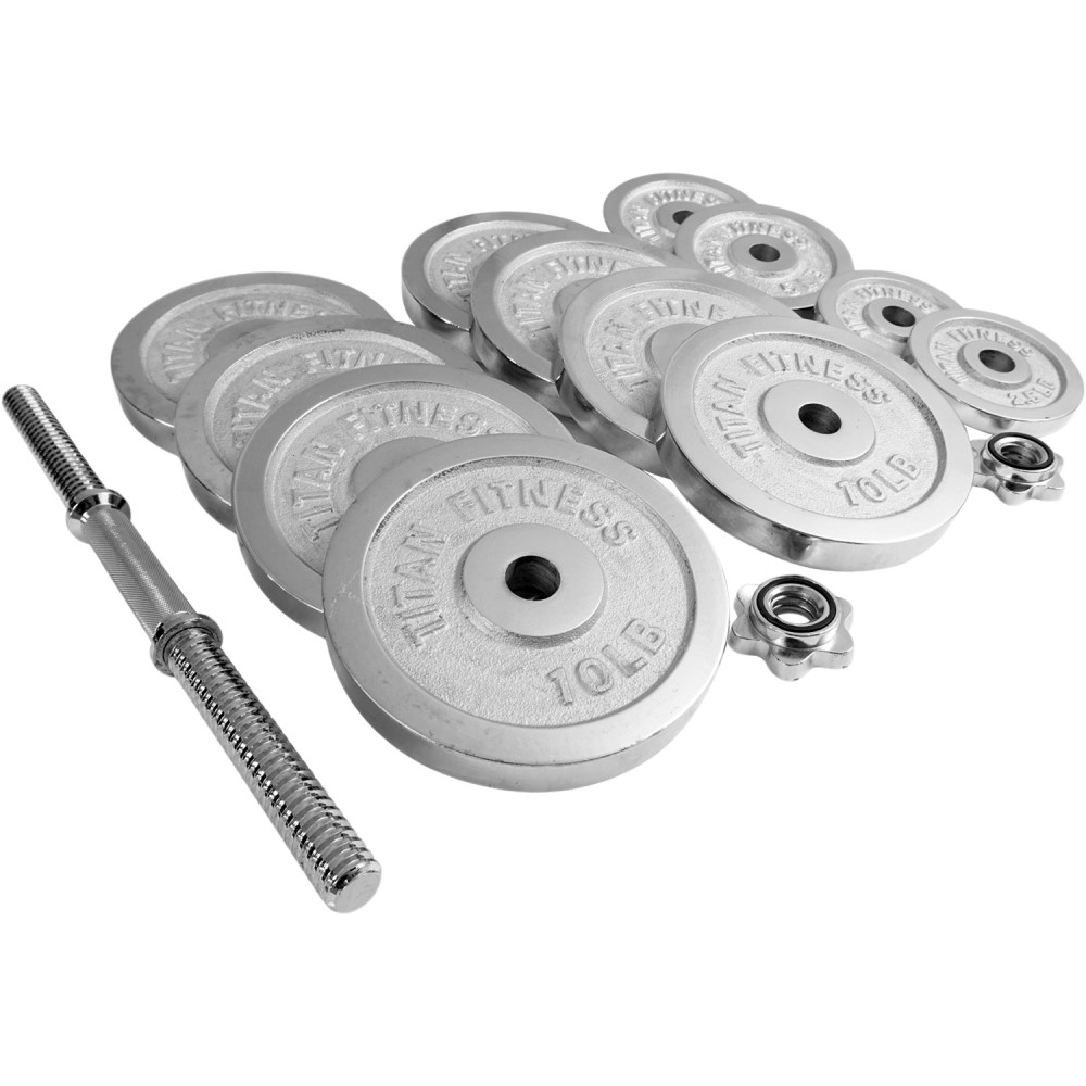 Titan Adjustable Chrome Dumbbells