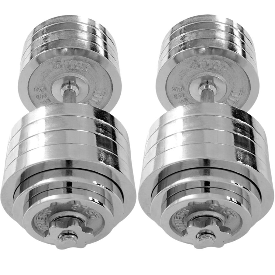 Titan Adjustable Chrome Dumbbells