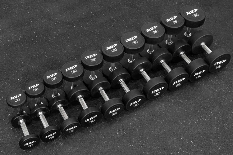 REP Urethane Coated Round Dumbbells