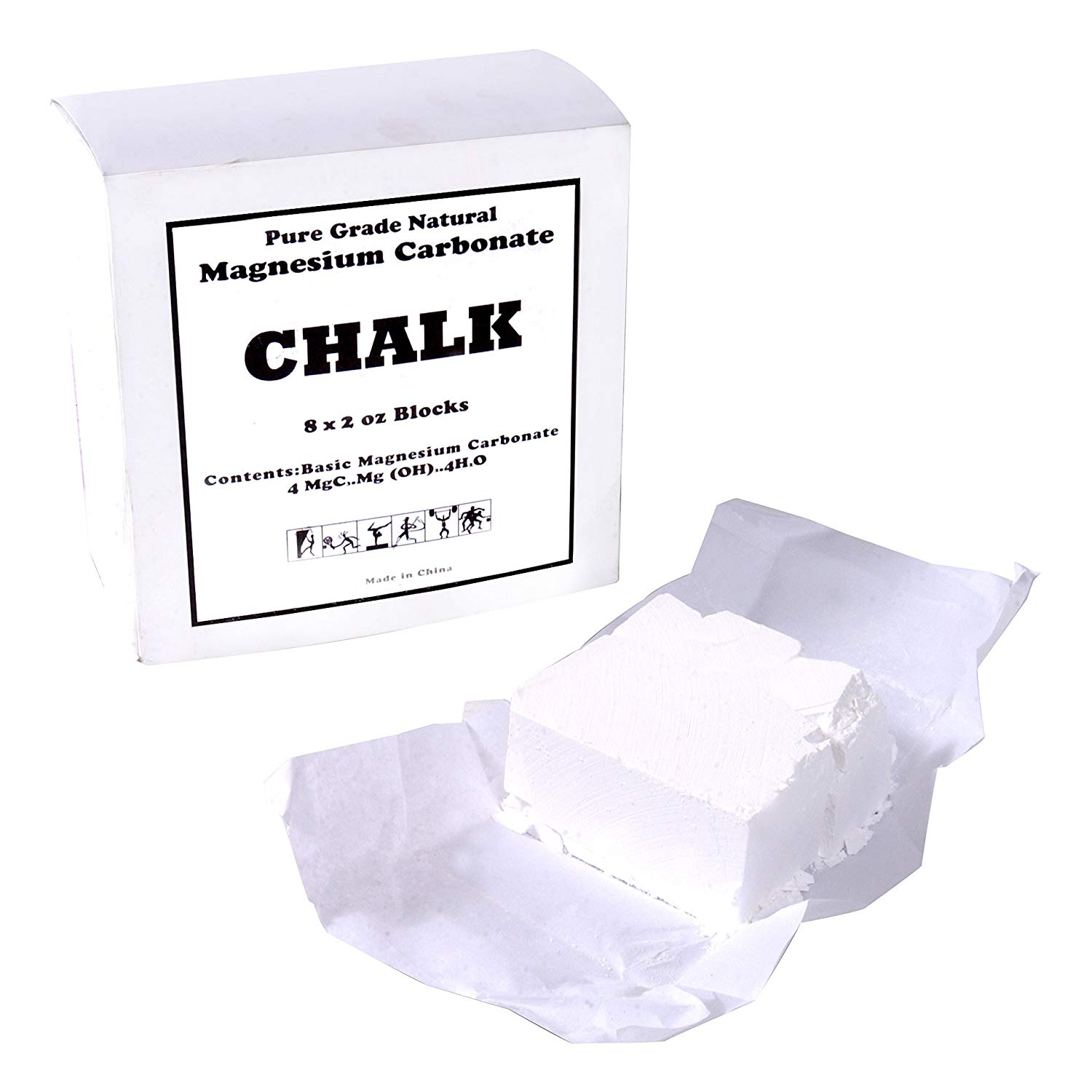 Rugged Fitness 2oz Gym Chalk Block - Fitness Gear, Accessories