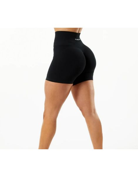 Womens Gym Shorts Black Shortie Shorts Booty Cut Shorts Form