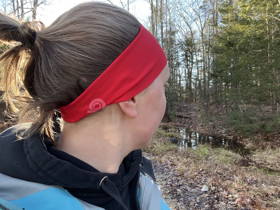 Generic Outdoor Women Fleece Ponytail Sport Headband Running