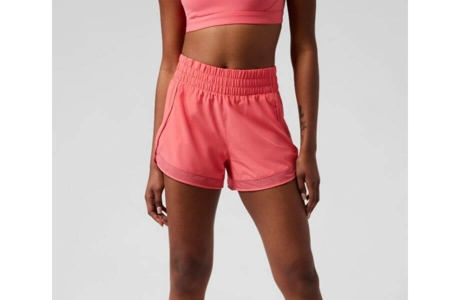 Athleta High-Rise Mesh Racer 3” Short