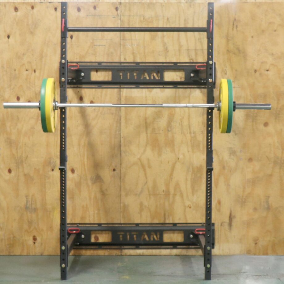 Titan T 3 Fold Back Wall Mounted Squat Rack Garage Gym Reviews