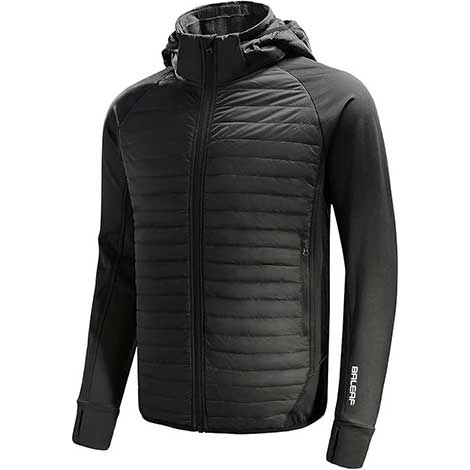 BALEAF Running Jacket Lightweight Thumble Hole Warm Up Puffer Jacket