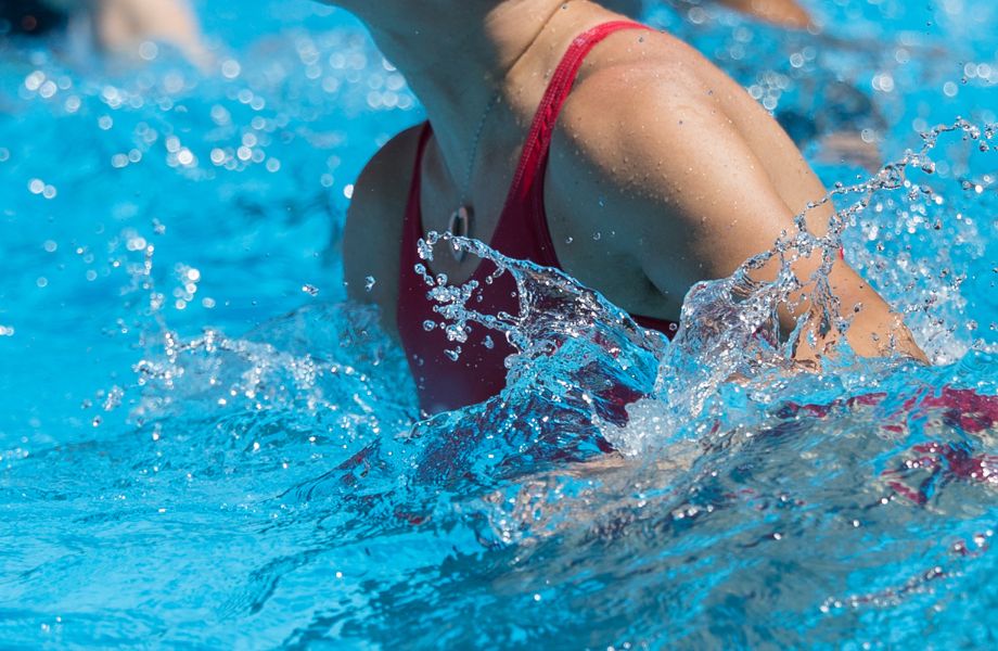 Image of woman with head above water in a pool