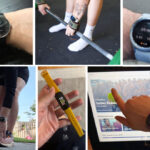 collage of smartwatches and fitness trackers, garmin, fitbit, apple, samsung