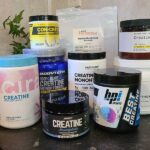 A variety of Creatine Supplements on a shelf