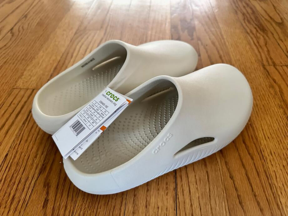 A brand new pair of Crocs Mellow Recovery Clogs.
