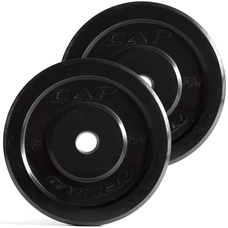 Cap barbell color rubber olympic bumper plate hot sale