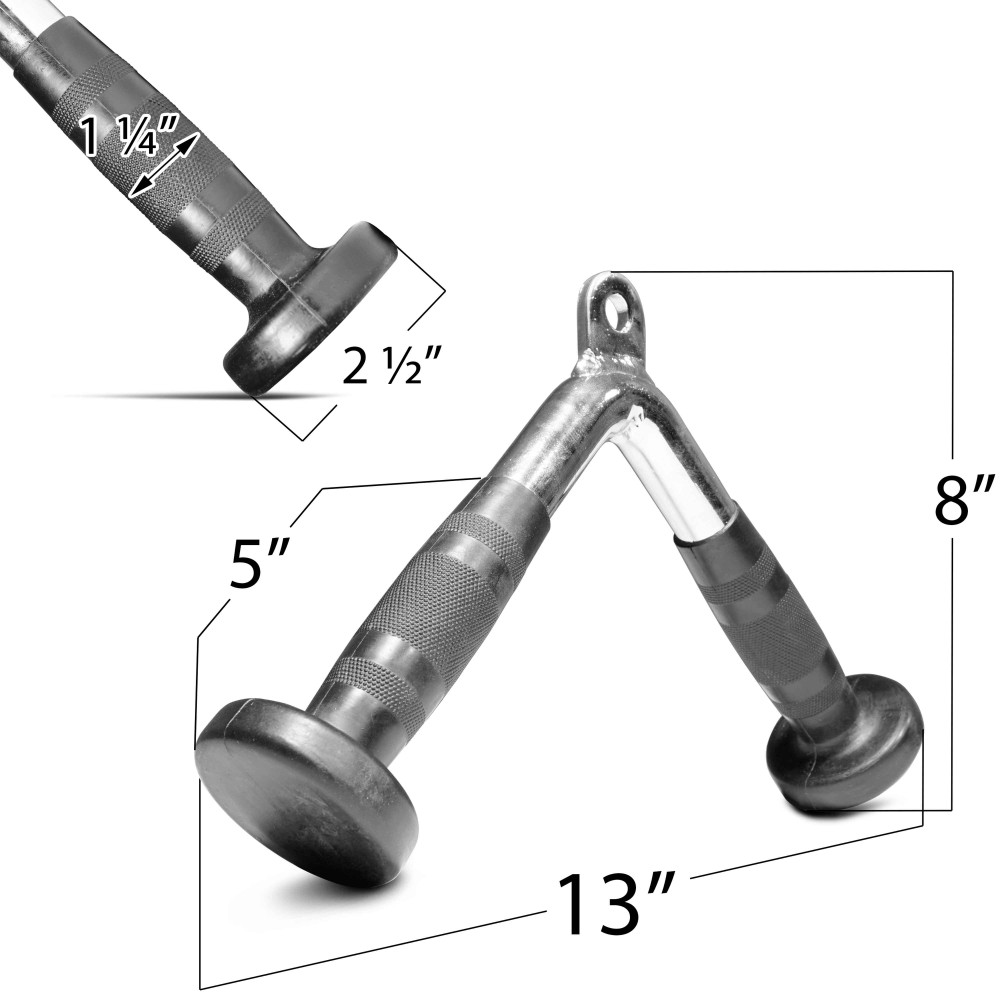 Titan V Shape Tricep Press Down Bar