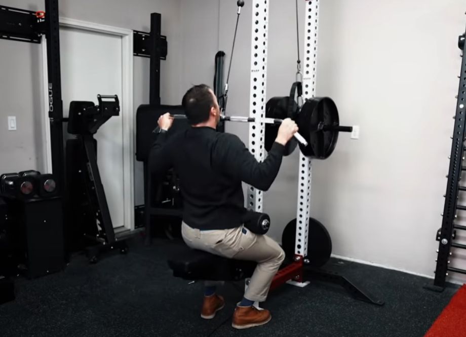 Rope lat pull-down exercise instructions and video
