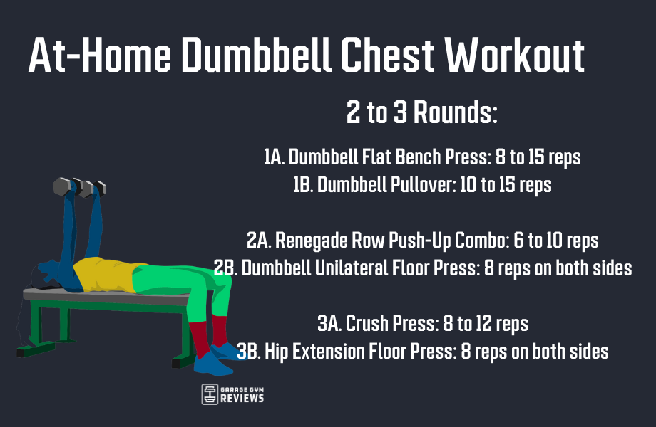 3 Dumbbell and Bodyweight Chest Workouts (No Bench Needed