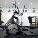 The Echelon Ellipse EL-8s in a garage gym