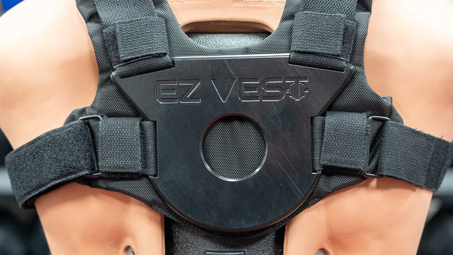 Closeup of Kensui EZ-Vest without weight sleeves