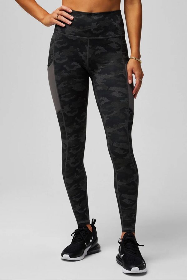 An image of Fabletics On-The-Go Powerhold high-waisted leggings