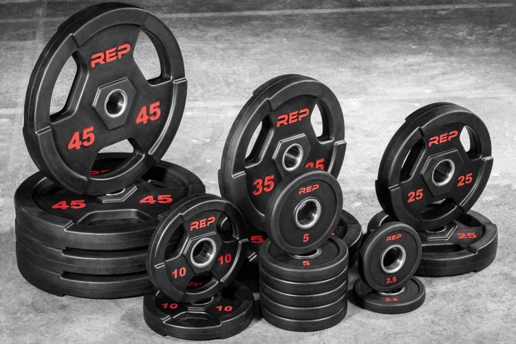 REP Rubber Coated Olympic Plates