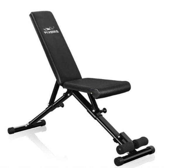 FLYBIRD Weight Bench, Adjustable Strength Training Bench for Full Body  Workout with Fast Folding