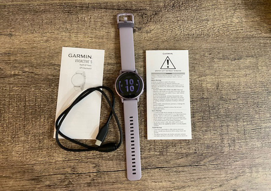 Garmin Vivoactive watch charger manual