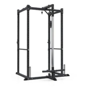 giant lifting garage gym power rack with lat/low row