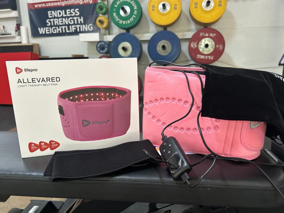 Image of the LifePro Red Light Therapy Belt and its packaging