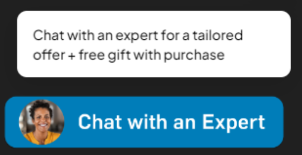 Image of the NordicTrack website's chat box offering a discount