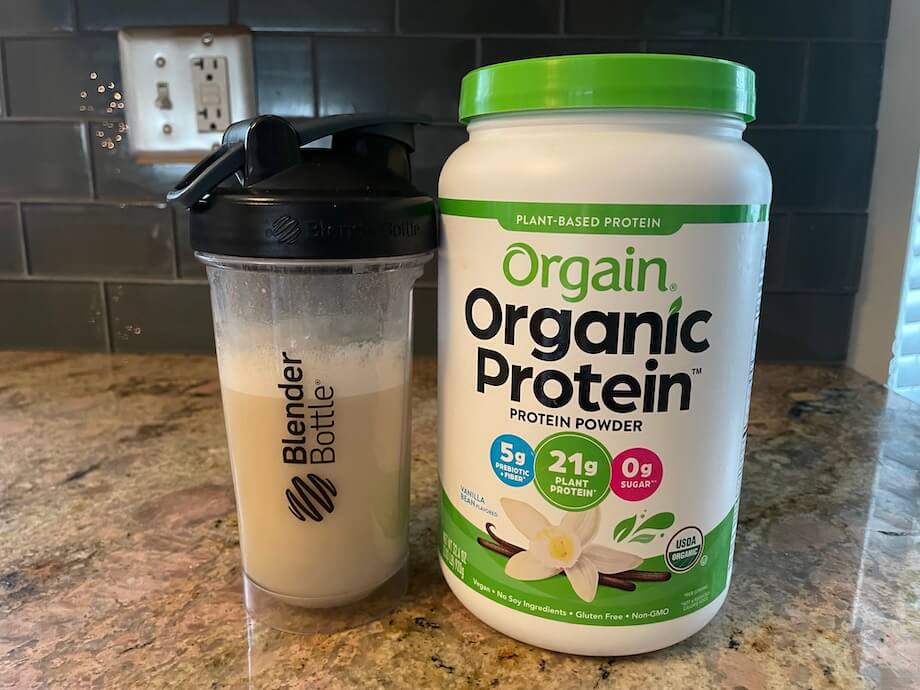 Y Protein Shake-Orgain Clean Grass Fed Protein Shake, Vanilla Bean, yummy!  Creamy! Filling!
