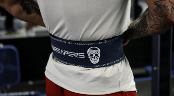  Gymreapers Leather Weightlifting Belt for
