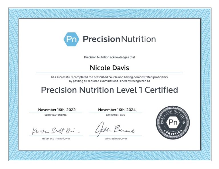 Precision Nutrition Certification (2024) | Garage Gym Reviews