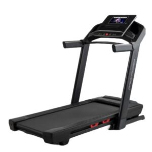 A full view of the ProForm Trainer 1000 treadmill from the side