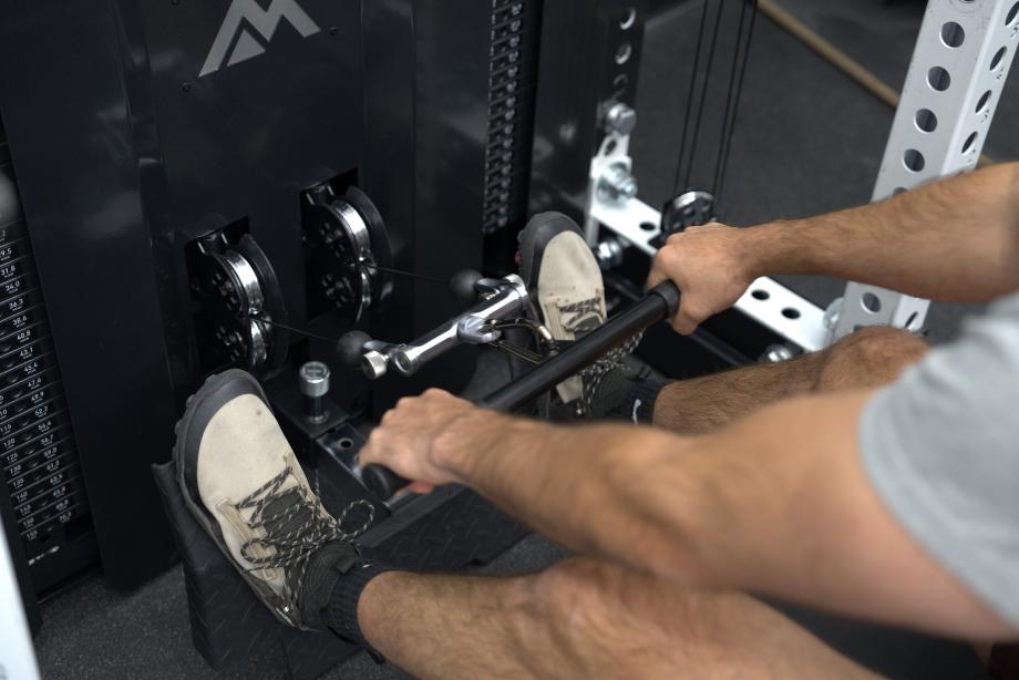 The low row pulleys on the REP Ares 2.0